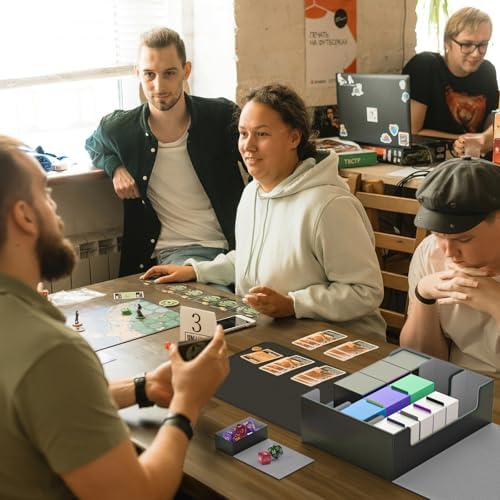 PUKYO Card Deck Box Set with Game Mat and 8 Dividers