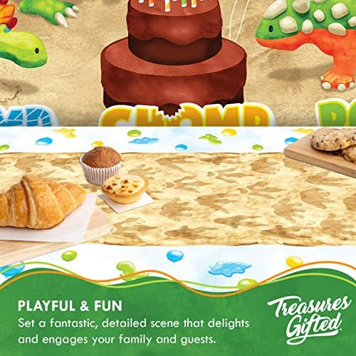 Treasures Gifted Dinosaur Tablecloth Pack of 2 1
