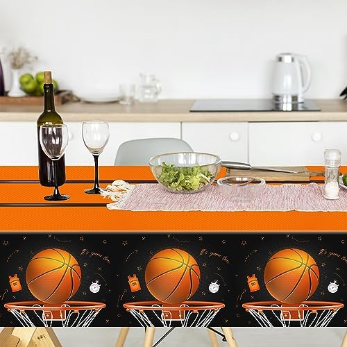 CMUSKO Basketball Tablecloth 3pcs Decorations