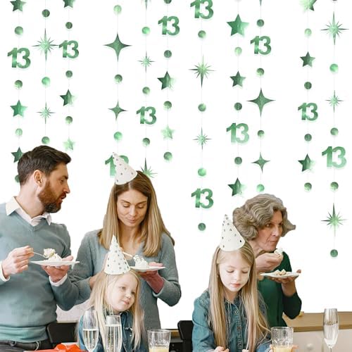 Sage Green 13th Birthday Garland Decorations