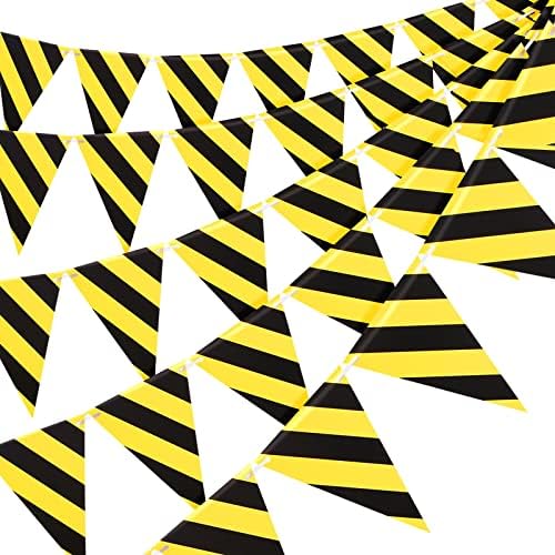 6 Pcs Construction Birthday Party Supplies Decorations Black