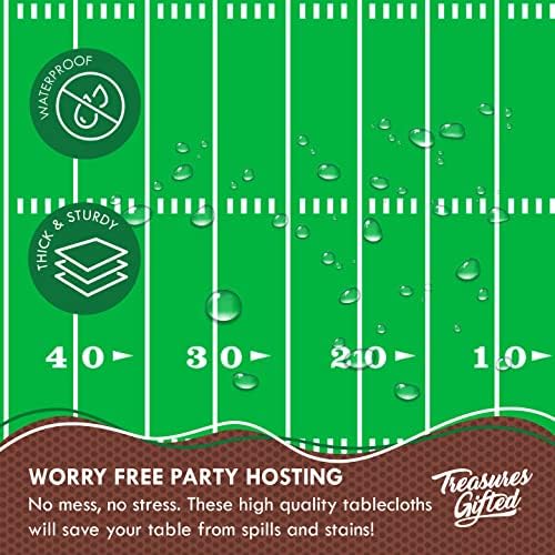 Treasures Gifted Football Birthday Tablecloth - Pack of 2