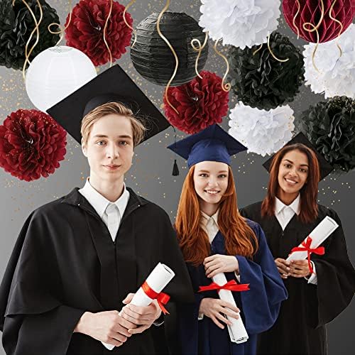 Furuix 2025 Graduation Party Decor Honeycomb Balls