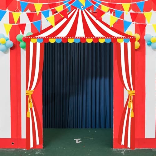 4 Pcs Halloween Carnival Decor Banners with Adhesive
