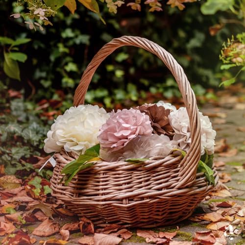 Boho Paper Pom Poms in Blush Pink Tissue