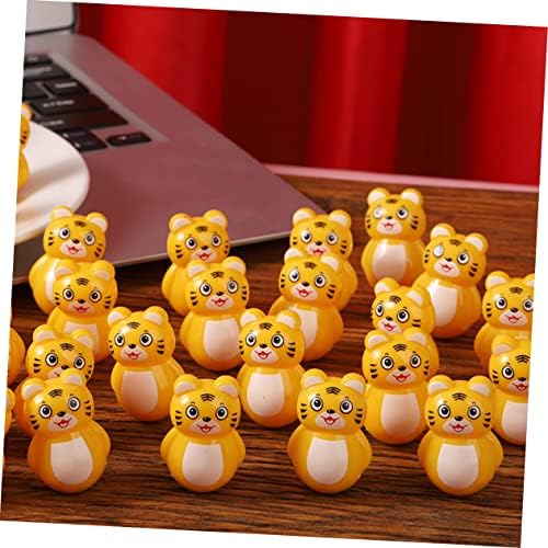 20pcs Tiger Tumbler Toy Wobbling Home Decor for Kids