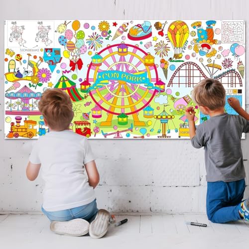 Drunze Giant Poster for Kids Fun Park Decor