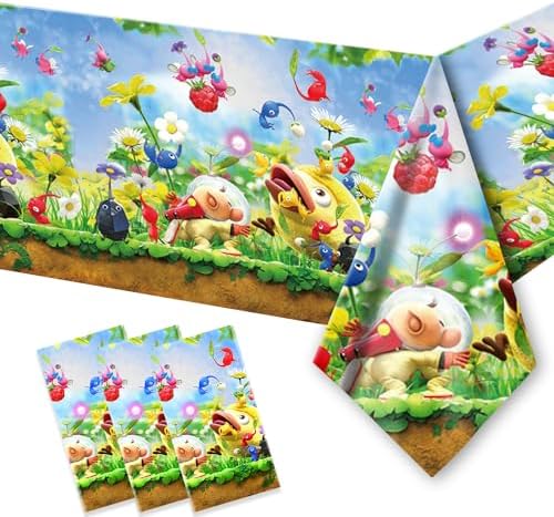 2Pcs Sonic Tablecloth Disposable Tablecover for Birthday Party