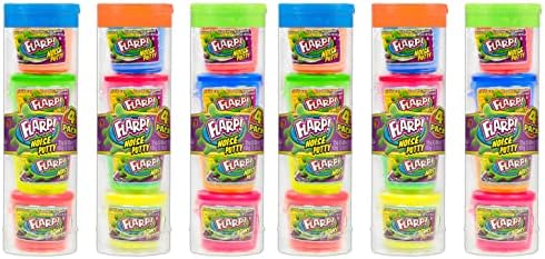 JA-RU Mini Flarp Noise Putty Fidget Toy 6 Tubes 24 Mini Flarps