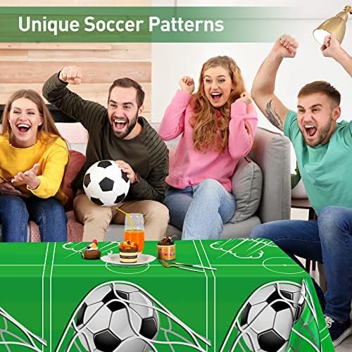 Durony 2 Pack Soccer Table Covers for Party Supplies