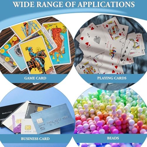 Kitoyz Clear Plastic Card Cases for 100 Cards 12 PCS