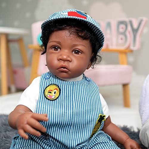 Angelbaby 24 Inch Black Reborn Toddler Boy Doll
