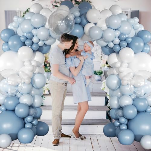 Togvu Dusty Blue Balloons 12 Inch Party Set