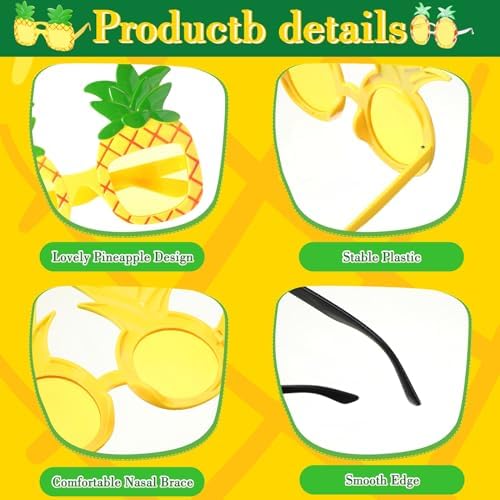 Kanayu 24 Pair Pineapple Party Sunglasses