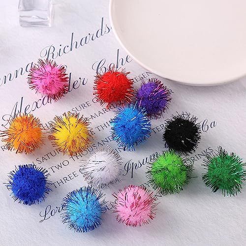 200pcs Glitter Sparkle Balls Christmas Decorations Green