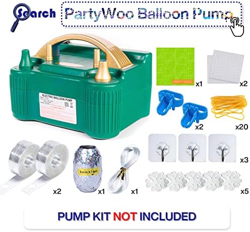 PartyWoo 120 pcs 5 inch Matte Kelly Green Latex Balloons