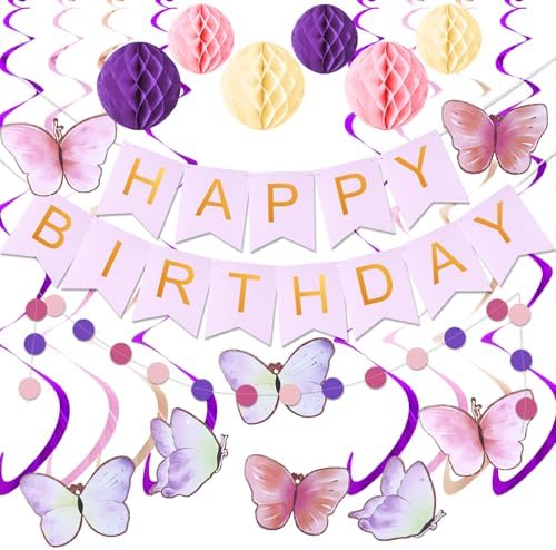 KAWKALSH Birthday Decorations Set