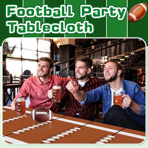 Mixweer Football Theme Tablecloths 54x108in
