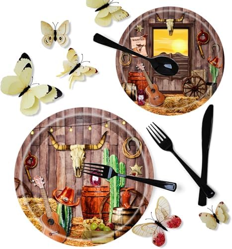 175Pcs Western Cowboy Party Supplies Set