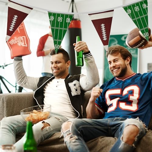 100 Feet Football Pennant Banner Flags for Parties
