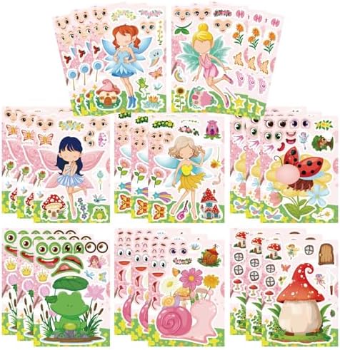 24 PCS Fairy Stickers for Kids Birthday Party Favors