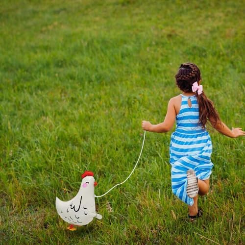 6Pcs Walking Chicken Foil Balloons for Kids Gift