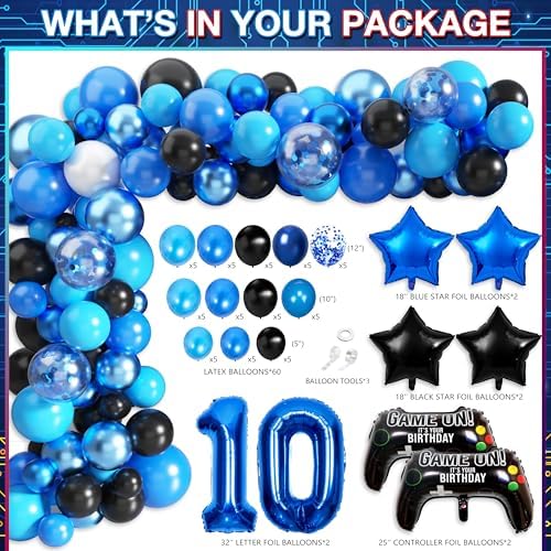 Level 10 Video Game Birthday Decorations for Boys