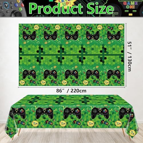 4 Pcs Video Game Party Tablecloths 51x86