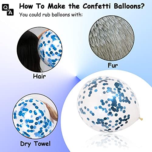 Blue and White Balloons Set for Birthday Parties
