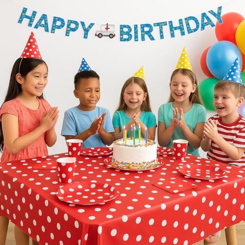 Oojami 30 Person Party Pack Red Polka Dots