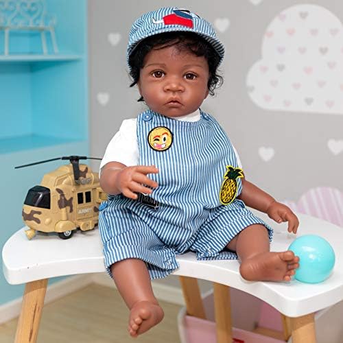 Angelbaby 24 Inch Black Reborn Toddler Boy Doll
