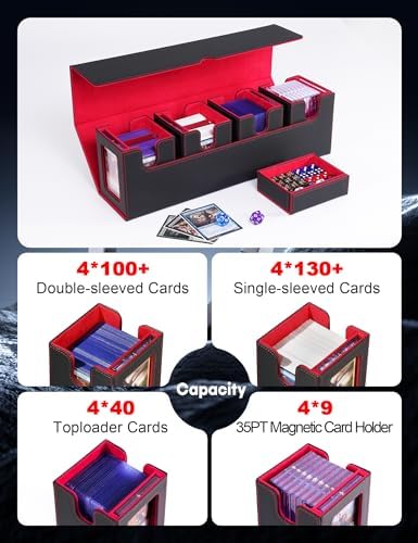Banloga Magic Deck Box with Commander Display