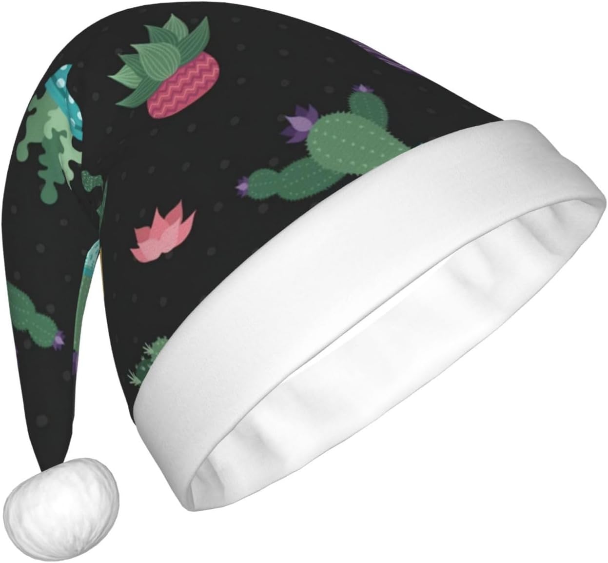 QinZheng Cactus Santa Hat Personalized Christmas Headwear