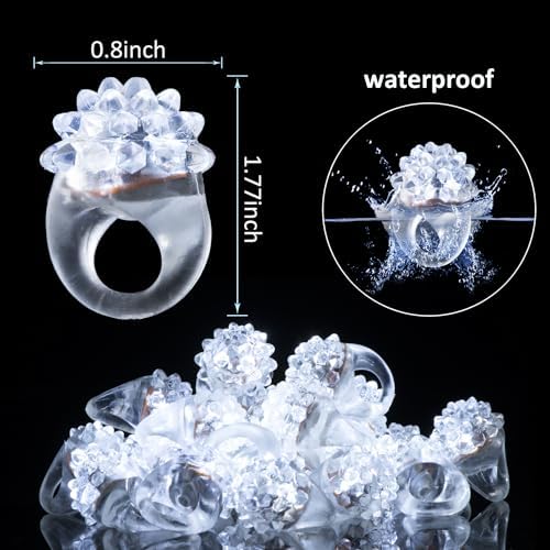 50Pcs White Wedding Party Supplies Set with LED Decorations