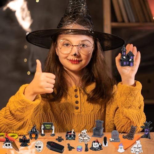 CCINEE 48pcs Halloween Mini Resin Figurines for Decor