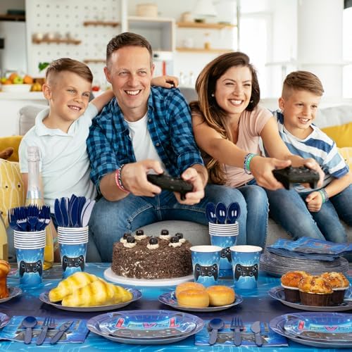 DECORLIFE 170PCS Video Game Party Decorations for Boys