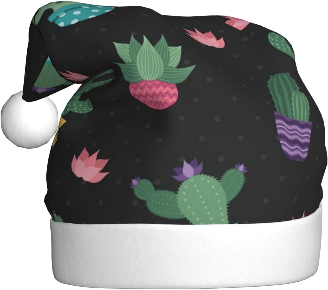 QinZheng Cactus Santa Hat Personalized Christmas Headwear