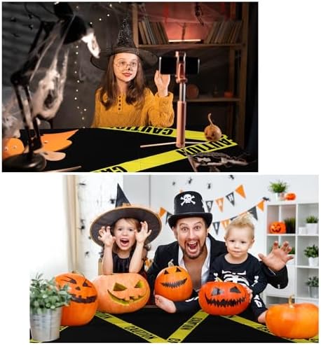 Irenare Halloween Construction Tablecloth Set of 3