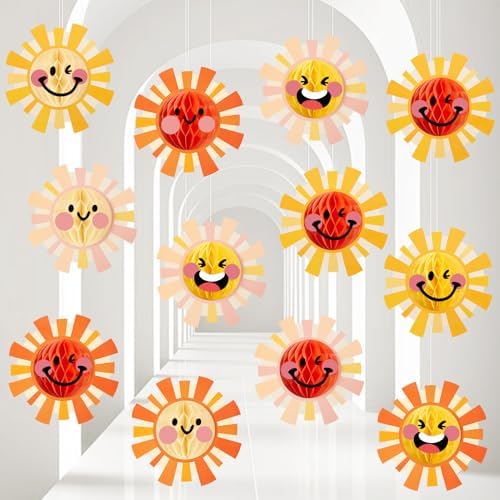 12PCS Boho Sun Party Decorations Set