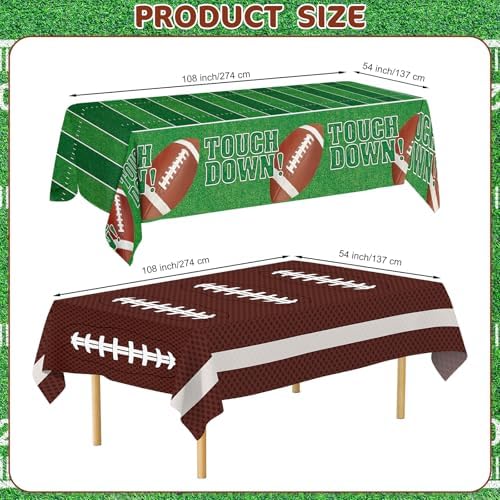 Football Party Decorations 2 Pack Tablecloth