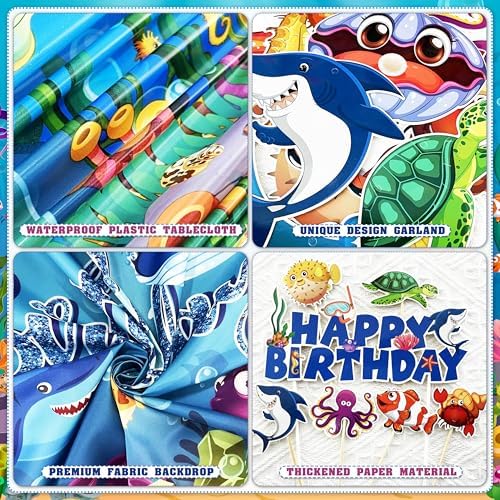 Under the Sea Party Decorations 98Pcs Ocean Theme Birthday Supplies
