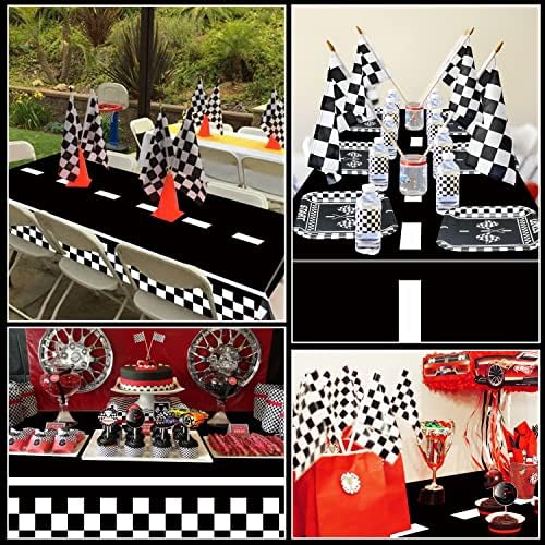 Racing Car Theme Tablecloths 4pcs 51x86 Inches