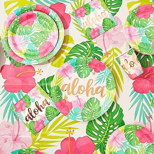 Sparkle and Bash 3 Pack Tropical Tablecloths 54x108 Inch
