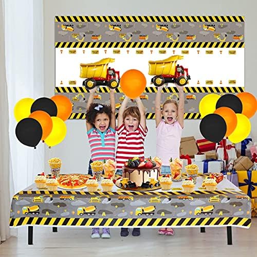 Construction Table Covers 86x51in for Kids Party