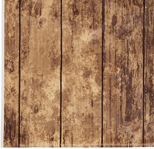 Creative Converting 329655 Wood Grain Plastic Tablecloth
