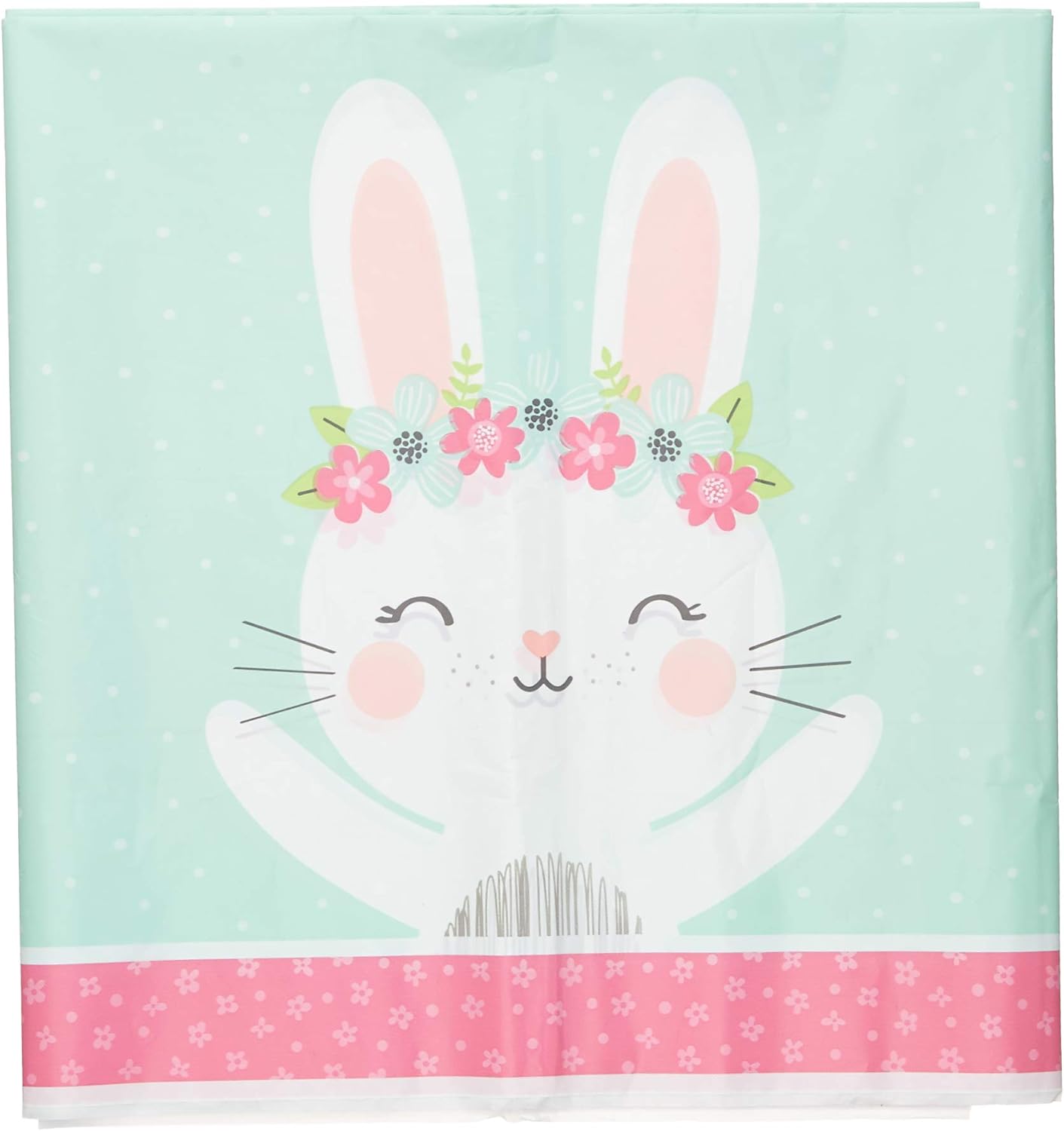 Creative Converting Bunny Party Tablecloth 102in X 54in