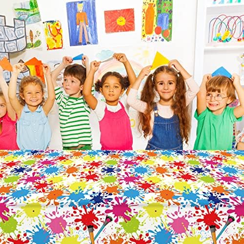 GISGFIM 3 Pcs Art Paint Tablecloths for Kids