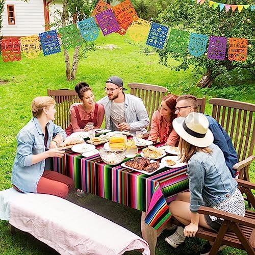 Mexican Fiesta Table Cover 3 Pcs Rectangle Party Decor