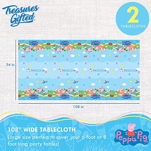 Treasures Gifted Peppa Pig Birthday Decor Tablecloths Pack of 2