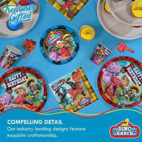 Treasures Gifted Dino Ranch Party Tablecloths 2 Pack